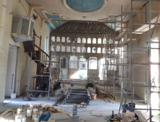 Πρόοδος στις εργασίες συντήρησης του Ι.Ν. Αγίου Μηνά στη Λευκάδα