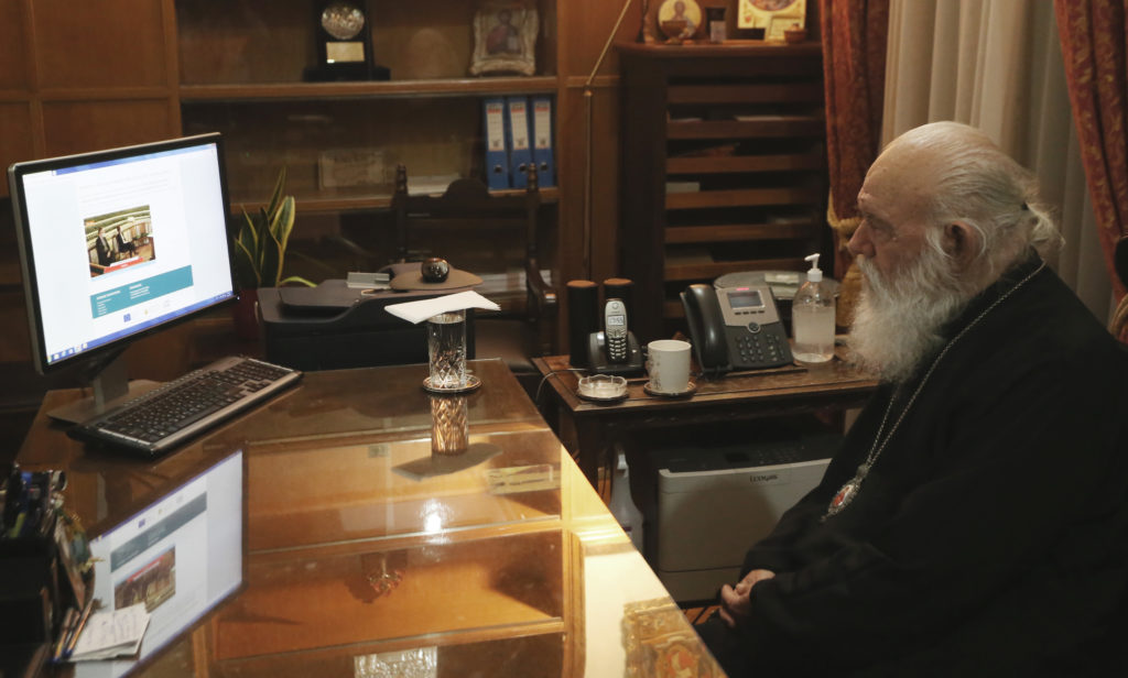 Ο Αρχιεπίσκοπος συνεχάρη τον νέο Πρόεδρο της Ακαδημίας Αθηνών