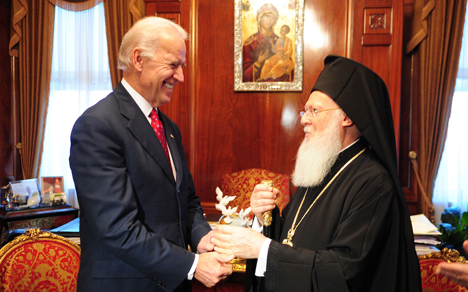 Μήνυμα του Τζο Μπάιντεν στον Οικουμενικό Πατριάρχη