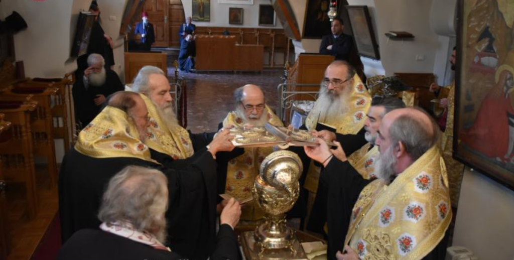 خدمة صلاة تقديس الزيت في البطريركية