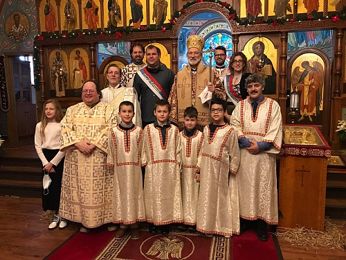 Bishop Irinej Visits Saint Stephen Parish in Lackawanna
