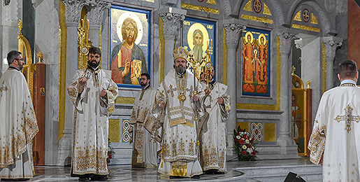 Midnight Christmas Liturgy in Saint Sava Cathedral in Belgrade