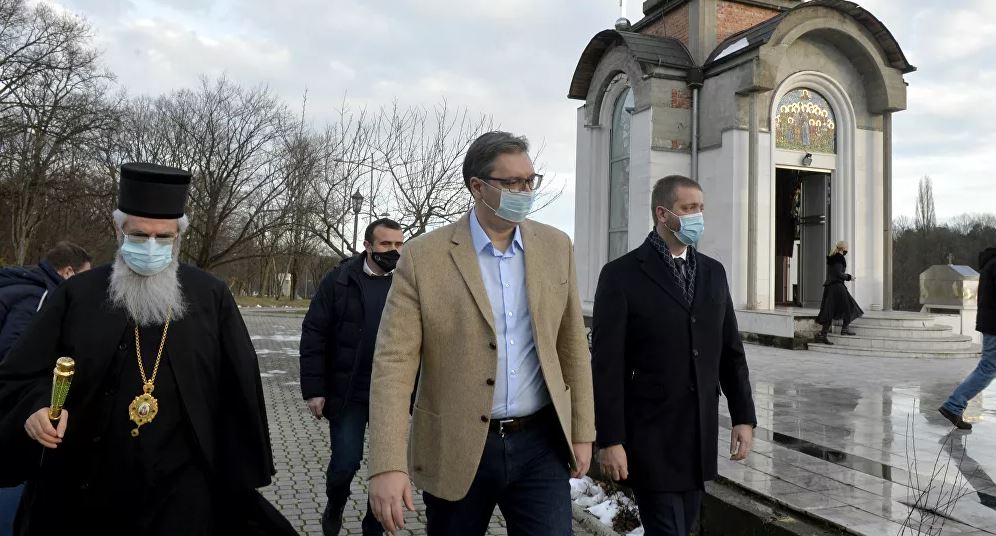 Επίσκεψη Βούτσιτς στην Ιερά Επισκοπή Σουμαδίας