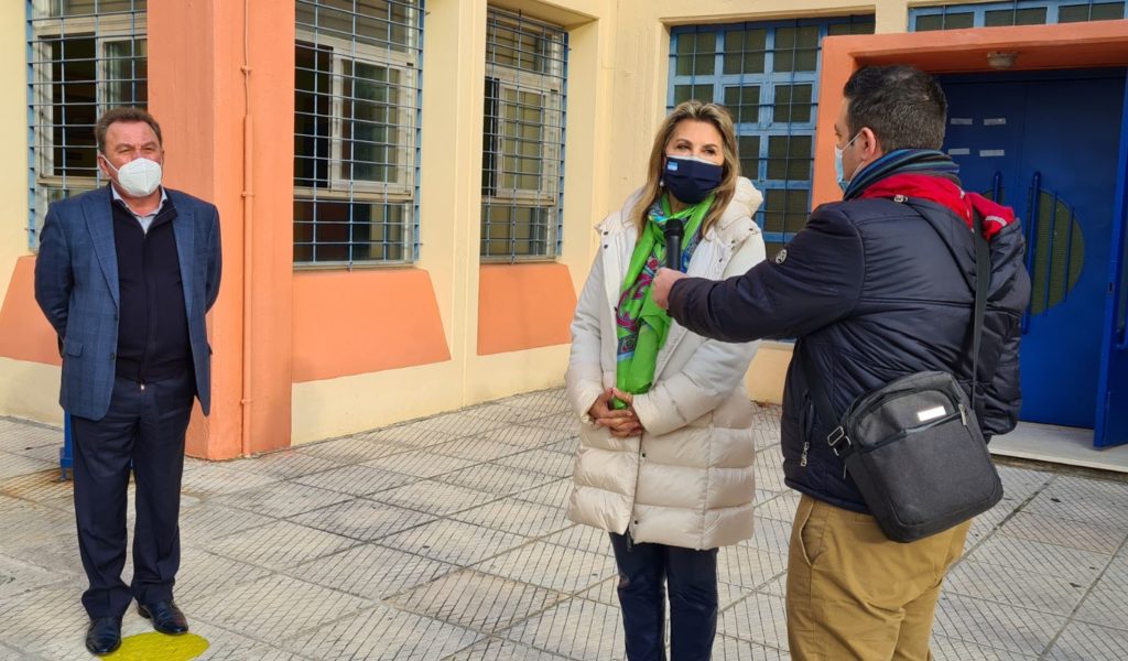 Επίσκεψη της Ζέττας Μακρή στο 3ο Δημοτικό Ασπροπύργου