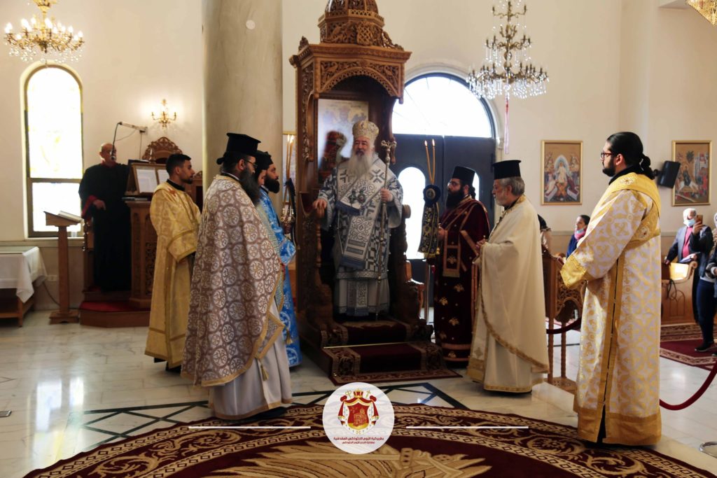 صاحب السيادة المطران خريستوفوروس يترأس خدمة القداس الإلهي في كنيسة الصعود الإلهي – خلدا