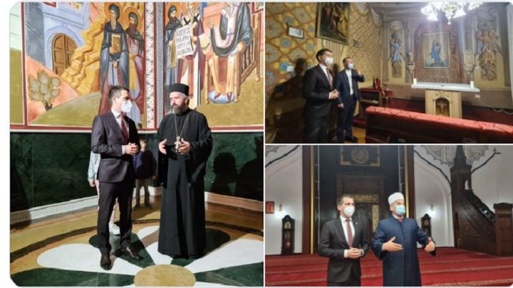 Kryetari i Parlamentit të Malit të Zi, Aleksa Beçiq, u ka bërë vizitë tri bashkësive fetare në Tivar