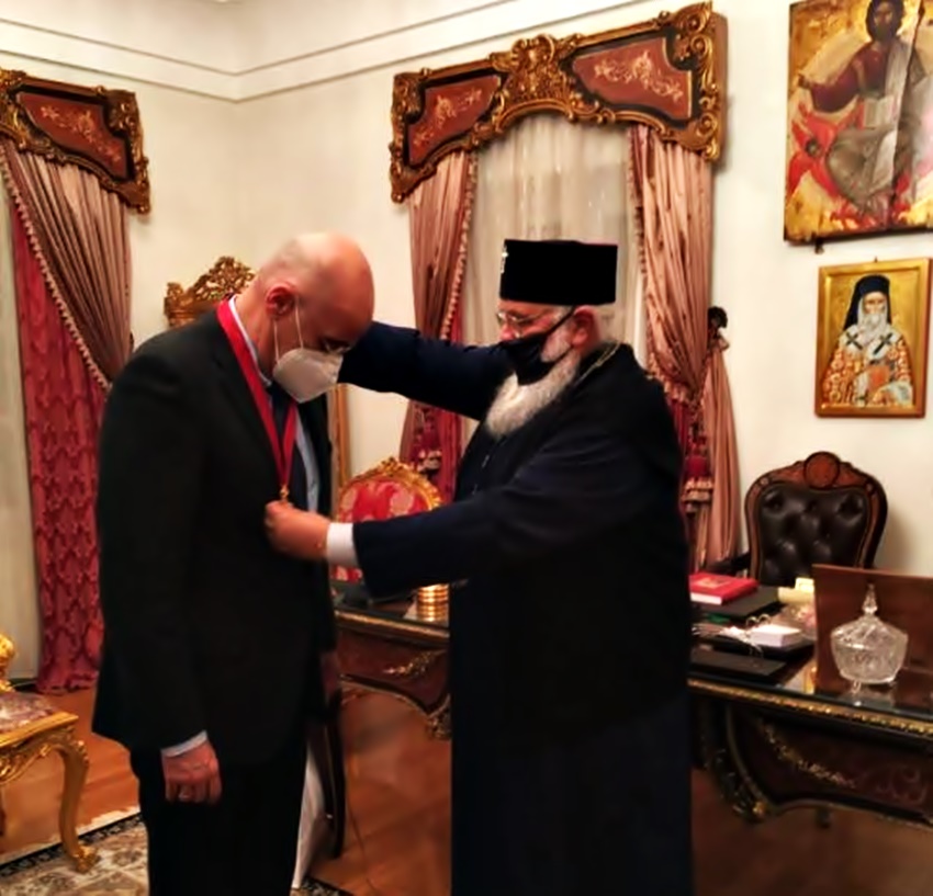 Ο Σεβασμιώτατος συνεχάρη τον Υπουργό για τον πατριωτισμό του