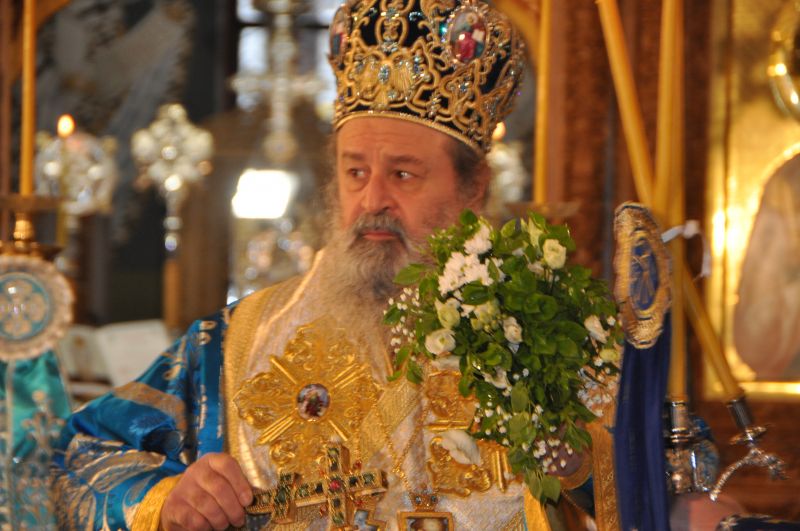 Ο Σεβασμιώτατος Δράμας στην Ακολουθία του Μεγάλου Αγιασμού