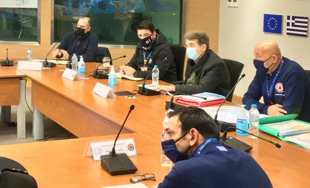 Ολοκληρώθηκε η σύσκεψη στην Πολιτική Προστασία για την κακοκαιρία