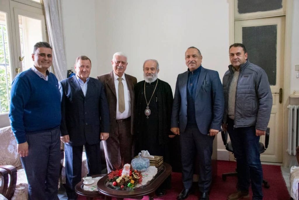 وفد الجامعة العربية الخاصة للعلوم والتكنولوجيا في ضيافة مطرانية الروم الأرثوذكس