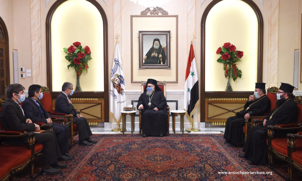 البطريرك يوحنا العاشر يستقبل سعادة سفير الجمهورية الإسلامية الإيرانية.