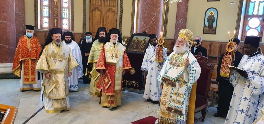 البابا ثيودروس يحتفل بعيد شفيعه ثيودوروس التيروني