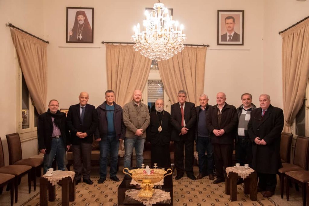 غرفة تجارة حمص في ضيافة الميتروبوليت جاورجيوس