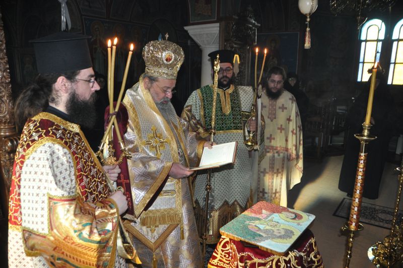 Στη Μονή του Αγ. Γεωργίου του Καρσλίδη γιόρτασε χθες ο Μητρ. Δράμας