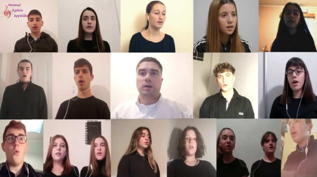 Μαθητές ψάλλουν το απολυτίκιο του Αγίου Αναστασίου του Ναυπλιέως (βίντεο)