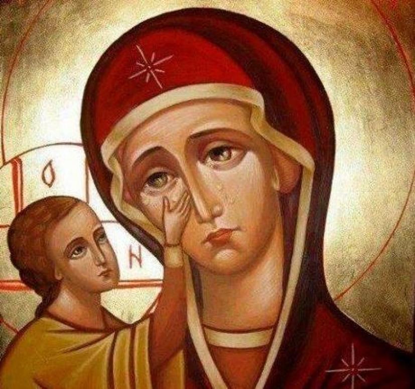 Η Παναγία κάθε μέρα κλαίει…