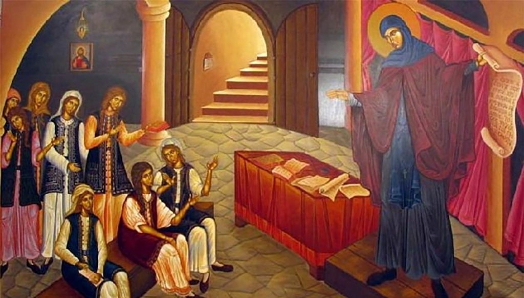 Η άχραντη κόρη των Αθηνών, Αγία Φιλοθέη