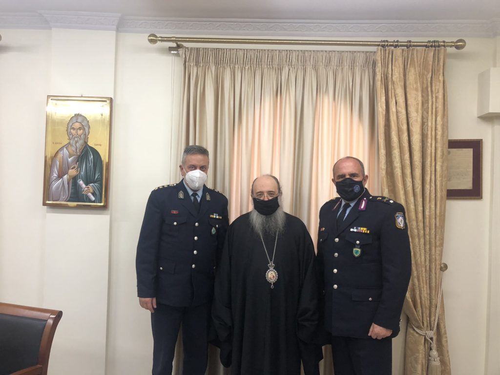 O νέος Αστυνομικός Διευθυντής Ν. Αχαΐας στον Μητροπολίτη Πατρών