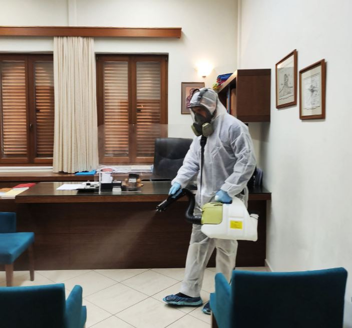 Απολυμάνθηκαν τα Γραφεία της Μητροπόλεως Ρεθύμνης