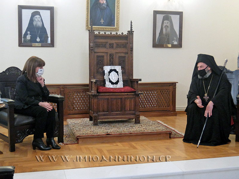 Συνάντηση με την ΠτΔ είχε ο Μητροπολίτης Ιωαννίνων