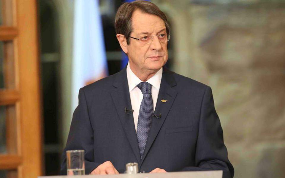 Σαφές μήνυμα Αναστασιάδη προς την Τουρκία