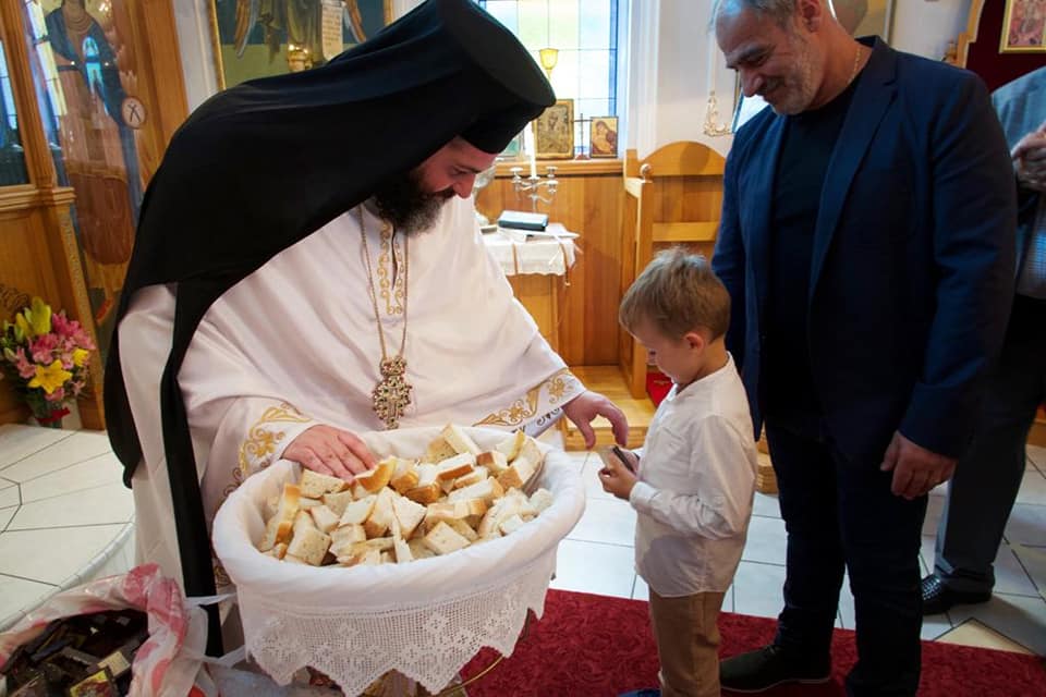 The Archepiscopal Vicar of Canberra served Matins and the Divine Liturgy at the church of the Dormition of the Theotokos in Launceston
