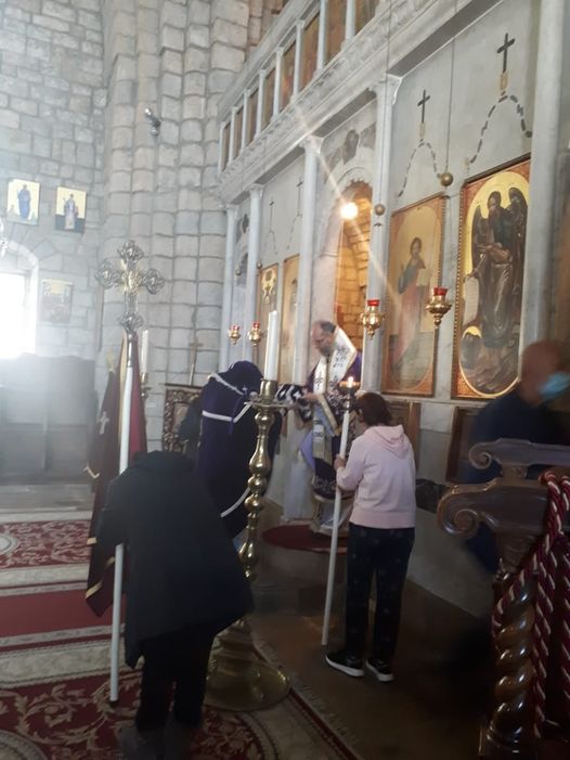 يوم الأربعاء الواقع فيه 17 آذار 2021، تراس راعي الأبرشية القداس السابق تقديسه في كنيسة نياح السيدة – الشوير،