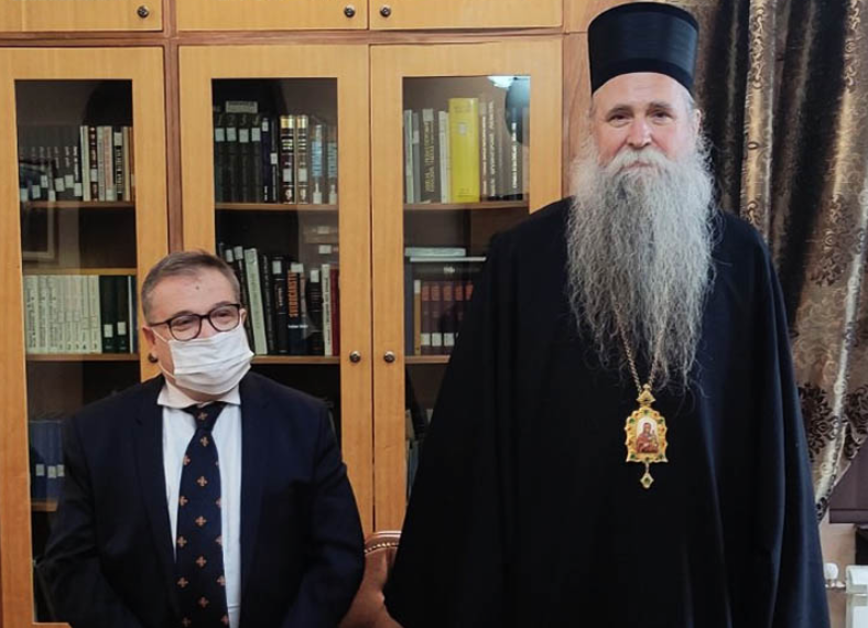 Bishop Joanikije of Budimlje-Niksic meets with Ambassador of France