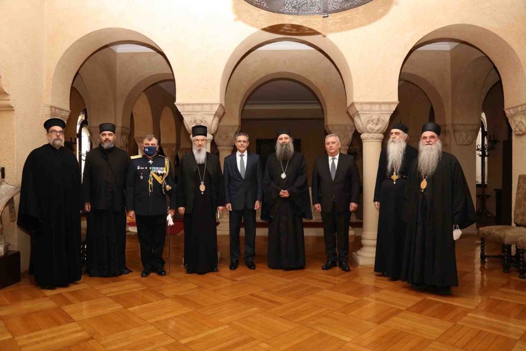 Са благословом Његове Светости Патријарха српског г. Порфирија 25. марта 2021. године у Патријаршијској капели Светог Симеона Мироточивог у Београду служен је молитвени чин благодарења поводом грчког националног празника Дана државности
