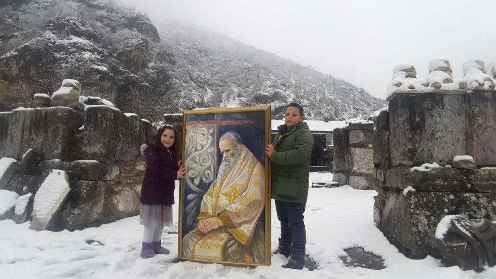 Portrait of reposed Metropolitan Amphilochios unveiled at historic Monastery of the Holy Archangels
