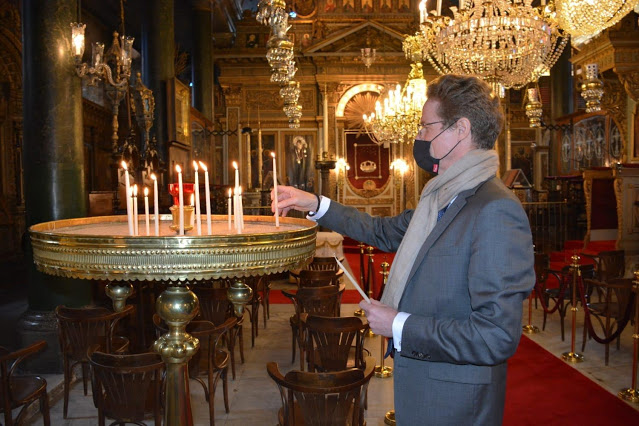 Στην Παναγία την Κουμαριώτισσα ο αντιπρόσωπος της ΕΕ στην Άγκυρα