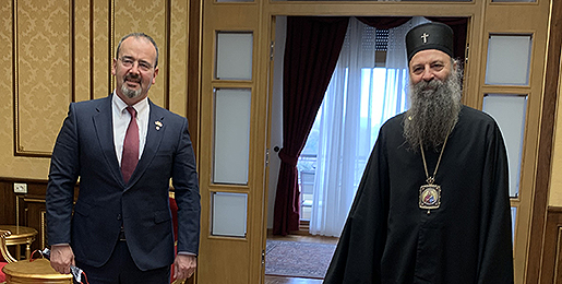 Ο Αμερικανός Πρέσβης στον Πατριάρχη Σερβίας