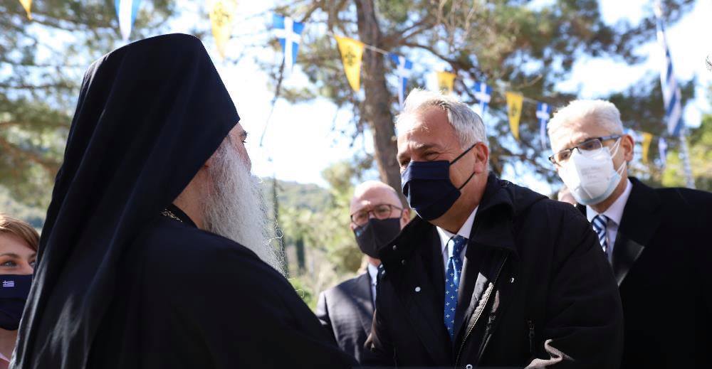 Ο Υπουργός Εσωτερικών στην Αγία Λαύρα