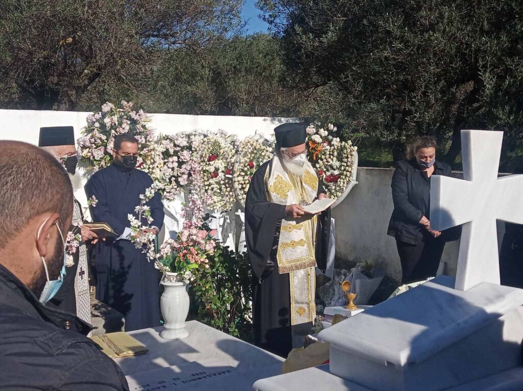 Τρισάγιο επί του τάφου ενός εργάτη που έχασε τη ζωή του