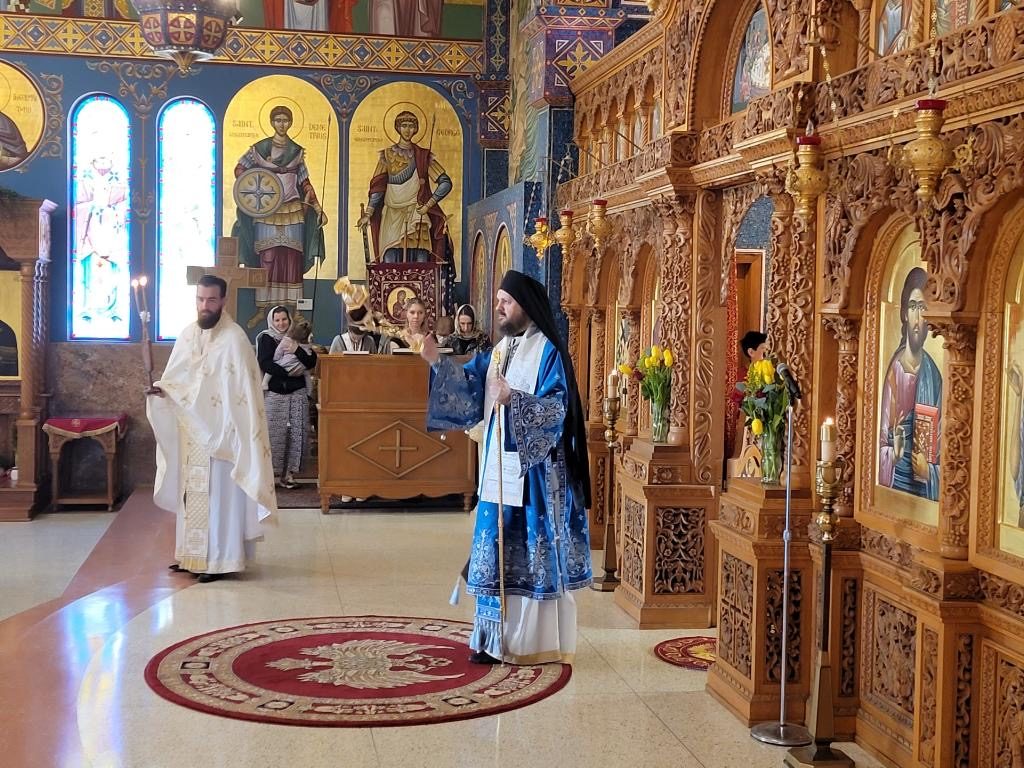 Bishop Maxim visits Saint Sava Church in San Gabriel, California