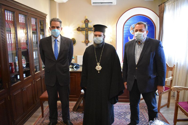 Συνάντηση Μητροπολίτη Μαρωνείας με τον Υφυπουργό Παιδείας