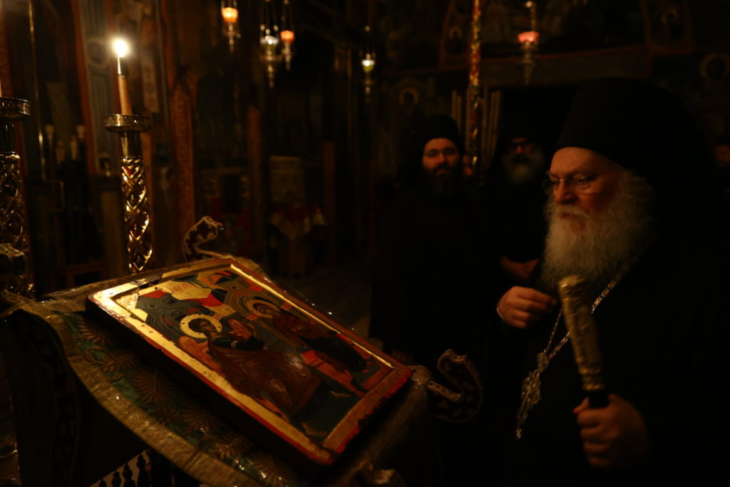 Ο Ευαγγελισμός της Θεοτόκου στην Ι.Μ.Μ. Βατοπαιδίου