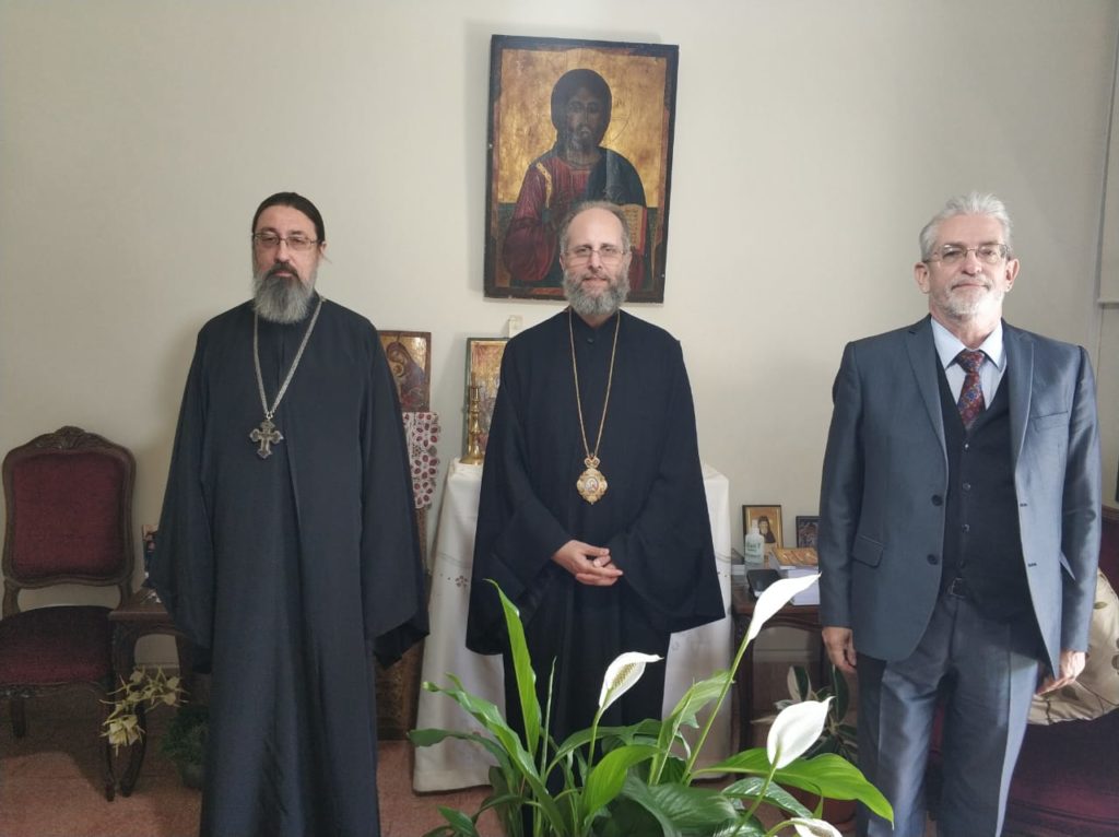 Митрополит Гор Ливанских Силуан встретился с настоятелем подворья Русской Православной Церкви в Бейруте