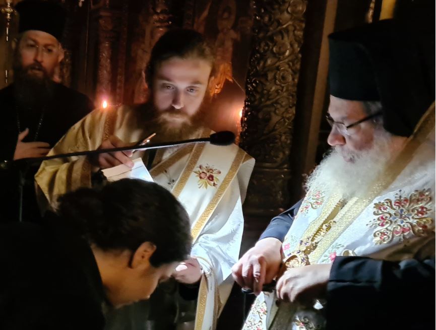 Κουρά μοναχής στην Ι. Μονή Αγ. Ιλαρίωνος Προμάχων