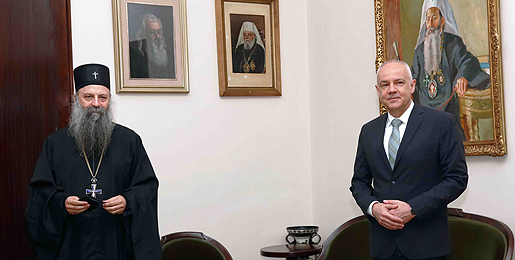 Serbian Patriarch receives Mayor of Belgrade