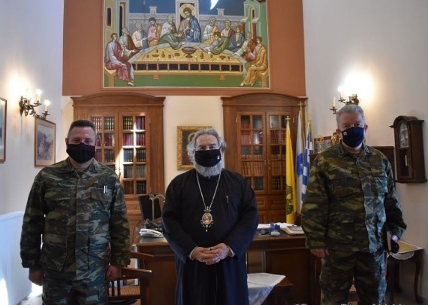 Ο Μητροπολίτη Μάνης υποδέχτηκε το νέο Διοικητή ΚΕΕΜ