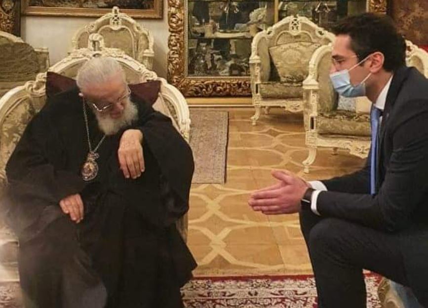 Στον Πατριάρχη Γεωργίας ο νέος Πρόεδρος του Κοινοβουλίου
