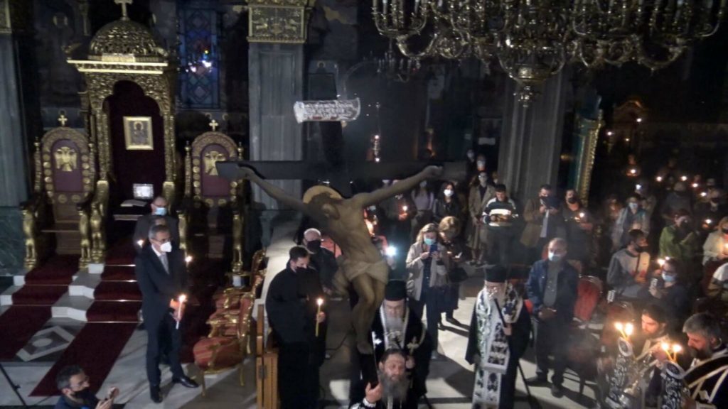 Ζάκυνθος: Περιφορά Εσταυρωμένου 2021 στην Ι. Μονή Αγίου Διονυσίου
