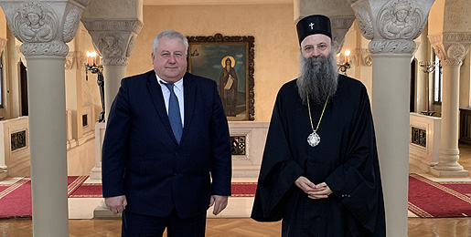 Ο Πρέσβης της Λευκορωσίας στον Πατριάρχη Σερβίας