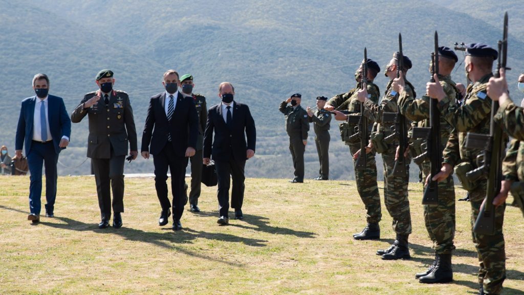 Ο Υπουργός Εθνικής Άμυνας Νίκος Παναγιωτόπουλος στο Οχυρό του Ρούπελ για την επέτειο των 80 χρόνων από τη «Μάχη των Οχυρών»
