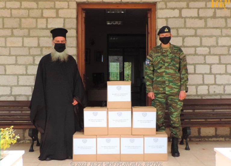 Ο στρατός ενισχύει το έργο της Ι. Μητροπόλεως Άρτης