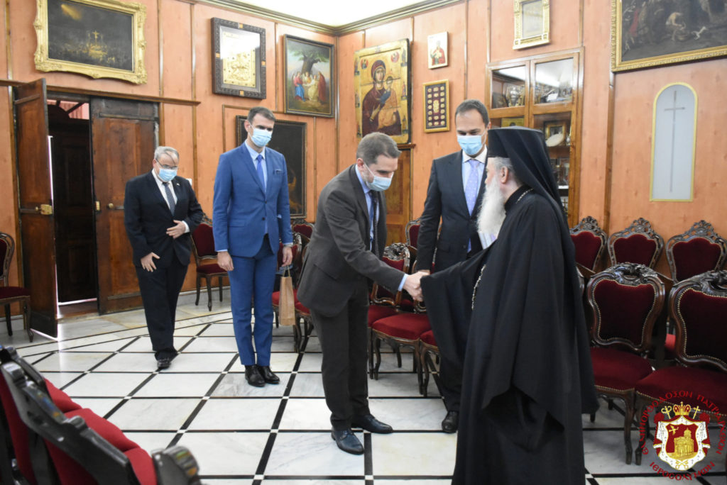 Σέρβοι διπλωμάτες στον Πατριάρχη Ιεροσολύμων