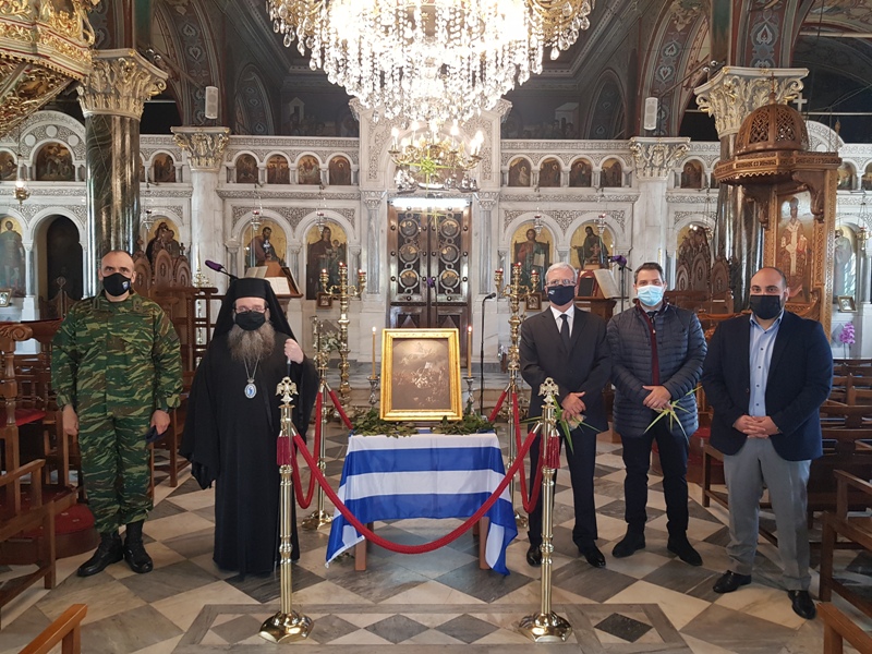 Ανεπέμφθη δέηση υπέρ των ηρώων του Μεσολογγίου και εψάλη ο Εθνικός Ύμνος