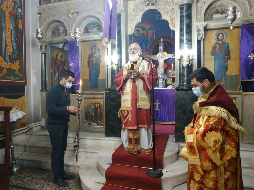 Η Θεία Λειτουργία του Μεγάλου Βασιλείου στη Μητρόπολη Αρκαλοχωρίου