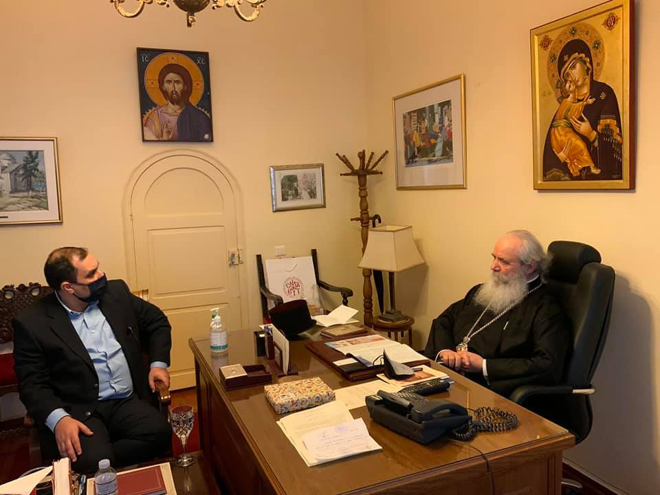 Στον Μητροπολίτη Ύδρας ο υφυπουργός Ναυτιλίας